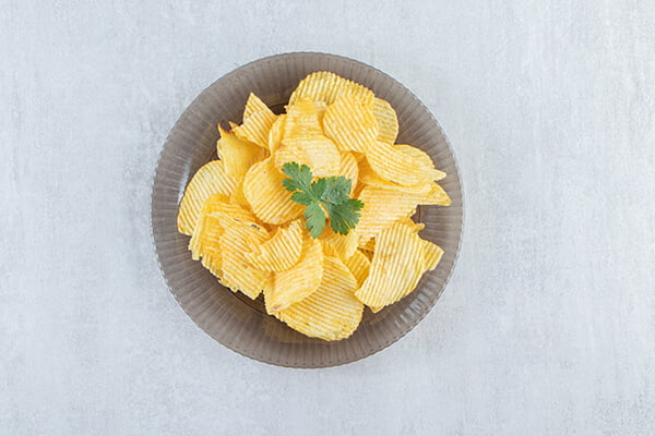 Veggie chips are a great source of fiber, vitamins, and minerals